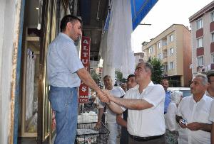 BAŞKAN ERGÜNEŞ KAZIM KARABEKİR ESNAFLARI İLE BİRLİKTE