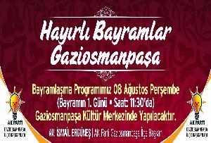HAYIRLI BAYRAMLAR GAZİOSMANPAŞA