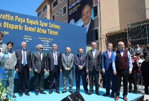 KAPALI SPOR SALONU ,GENÇLİK MERKEZİ VE ZEMİN OTOPARKI TEMEL ATMA TÖRENİ