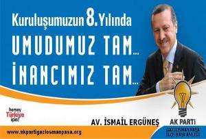 AK PARTİ KURULUŞUNUN 8. YILI