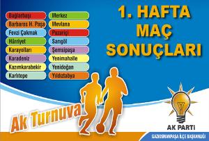AK TURNUVA 1. HAFTA SONUÇLARI